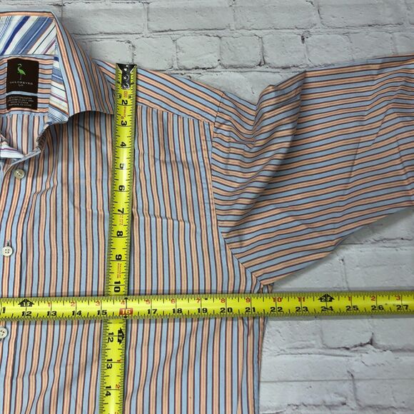 Tailorbyrd Men Long Sleeve Cotton Button Up Shirt Size Small Striped B272 -28 - Picture 4 of 13